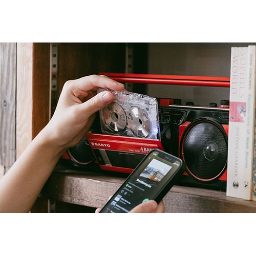 Coluna Bluetooth + Leitor de Cassetes NINM Lab - It's Real - Branco - Image 10