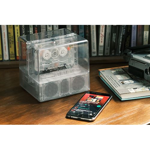 Coluna Bluetooth + Leitor de Cassetes NINM Lab - It's Real - Transparente - Image 10