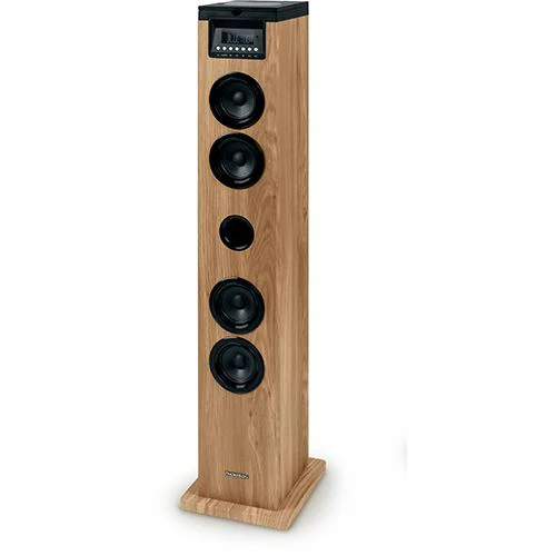 Coluna Bluetooth Thomson Cosy DS122CD - Madeira / Preto - Image 2