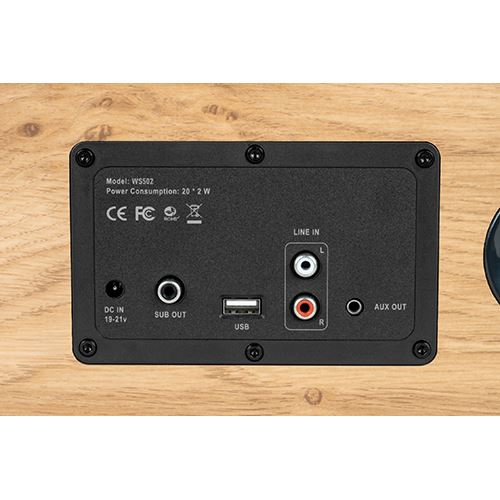 Coluna Bluetooth Thomson Cosy WS502 - Madeira - Image 5