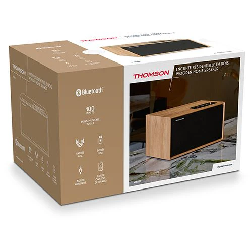 Coluna Bluetooth Thomson Cosy WS502 - Madeira - Image 8