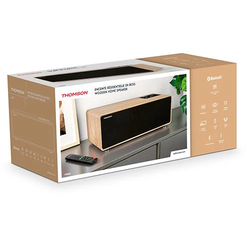 Coluna Bluetooth Thomson WS852 - 150W - Wood (Madeira) - Image 10