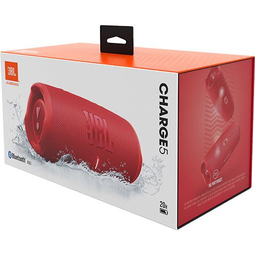 Coluna Portátil Bluetooth JBL Charge 5 - Vermelho - Image 5
