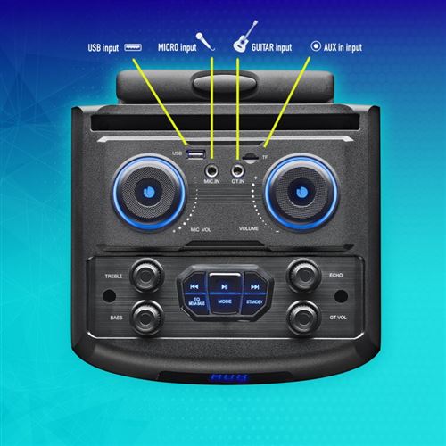 Coluna Portátil NGS Wild Dub 1  Boombox - 300W - Image 6