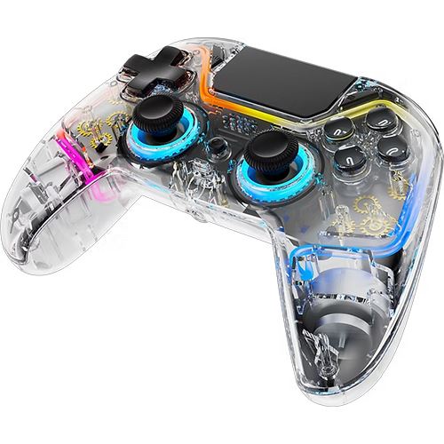 Comando sem Fios Deltaco 4222235 para PS4 | Multiplataforma - Transparente - Image 2