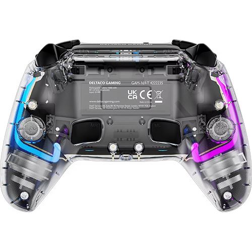 Comando sem Fios Deltaco 4222235 para PS4 | Multiplataforma - Transparente - Image 5