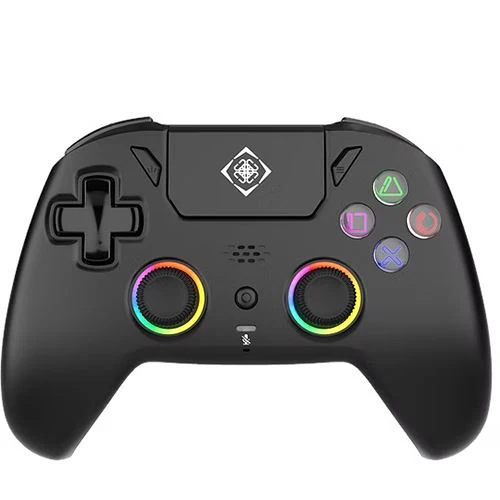 Comando sem Fios Deltaco 4222414 para PS5 | Multiplataforma | RGB - Preto