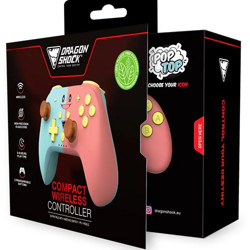 Comando sem Fios Dragon PopTop Blue & Pink - Nintendo Switch - Image 5