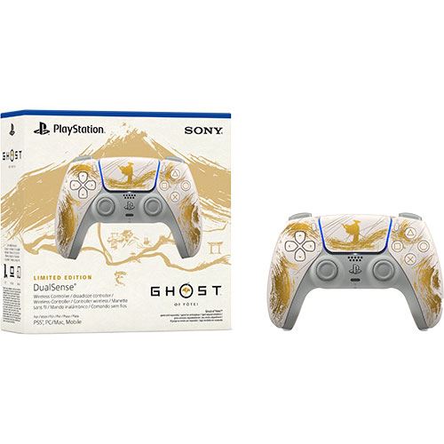 Comando sem fios Sony DualSense® - Ghost of Yōtei™ - Edição Limitada Gold - Image 2