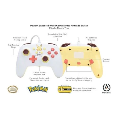 Comando C/Fio Pikachu Electric Nintendo Switch - Image 2