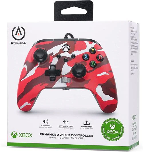 Comando Xbox PowerA com fios Enhanced - Red Camo - Image 7
