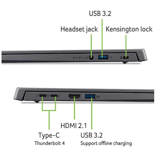 Computador Portátil Acer ASPIRE 16 A16-71M-76TZ Copilot+ PC | OLED 16'' | Intel® Core™ Ultra 7 155U | 16GB | 1TB SSD - Image 10