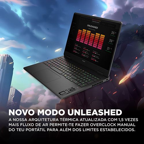 Computador Portátil Gaming OMEN by HP 16-am0025np | 16'' | GeForce RTX™ 5050 | Intel® Core™ Ultra 7 255H | 32GB | 1TB SSD - Image 4