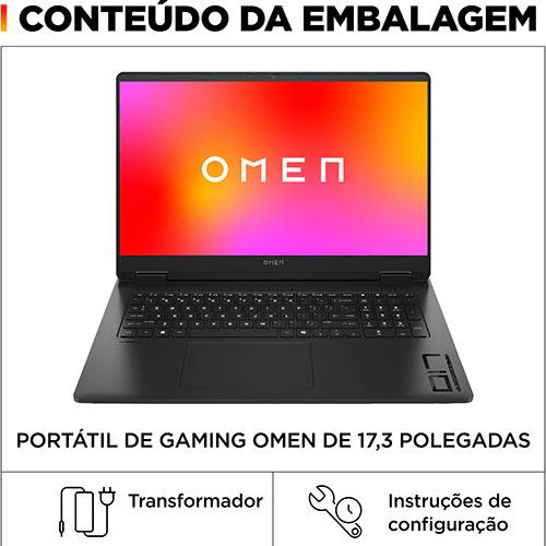 Computador Portátil Gaming OMEN by HP 17-db1003np | 17'' | NVIDIA® GeForce RTX™ 5060 | AMD Ryzen™ AI 7 350 | 16GB | 1TB SSD - Image 6
