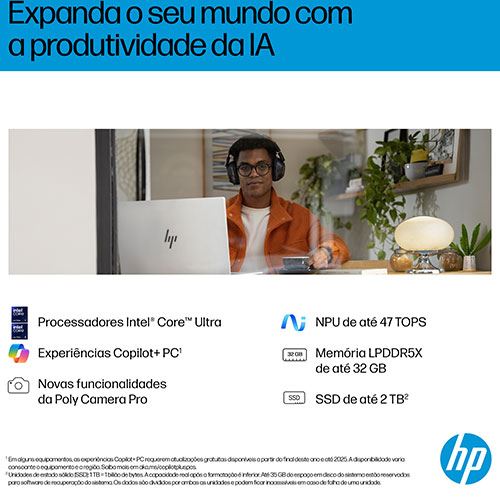 Computador Portátil HP OmniBook 7 NGAI 17-dc0001np | 17" | Intel® Arc™ 140V | Intel® Core™ Ultra 7 258V | 32GB | 1TB SSD - Image 7