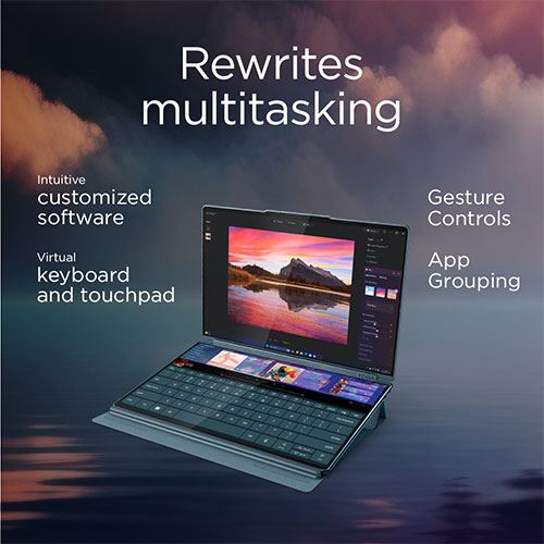 Computador Portátil Lenovo Yoga Book 9 14IAH10-058 | 14'' | Ultra 7 255H | 32GB | 1TB SSD + Rato + Pen + Teclado + Capa Folio + Auriculares + Sleeve - Image 11