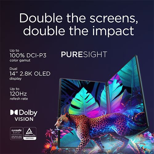 Computador Portátil Lenovo Yoga Book 9 14IAH10-058 | 14'' | Ultra 7 255H | 32GB | 1TB SSD + Rato + Pen + Teclado + Capa Folio + Auriculares + Sleeve - Image 12