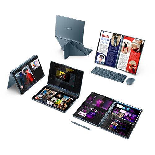 Computador Portátil Lenovo Yoga Book 9 14IAH10-058 | 14'' | Ultra 7 255H | 32GB | 1TB SSD + Rato + Pen + Teclado + Capa Folio + Auriculares + Sleeve - Image 6