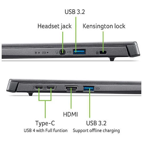 Computador Portátil Acer Aspire AI A14-52M-70G8 | COPILOT+ PC | OLED 14'' | Intel® Core™ Ultra 7 | 16GB | 1TB SSD - Image 10