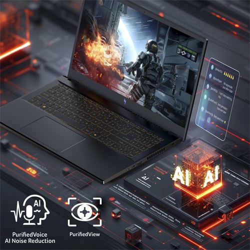 Computador Portátil Gaming Acer Nitro V 15 ANV15-52-73K8 | 15,6'' | GeForce RTX 5050 | Intel® Core™ i7-13620H | 16GB | 512GB SSD - Image 3