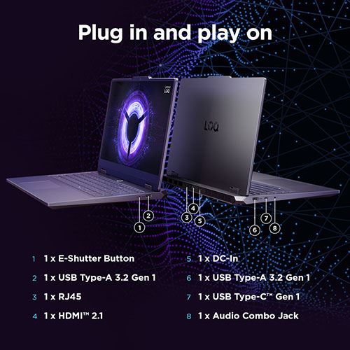 Computador Portátil Gaming Lenovo LOQ Essential 15IRX11-307 | 15,6'' | GeForce RTX 5050 | Intel® Core™ i7-13650HX | 16GB | 1TB SSD - Image 16