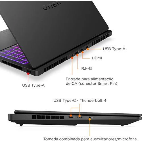 Computador Portátil Gaming OMEN MAX by HP 16-ah0004np | OLED 16'' | GeForce RTX™ 5090 | Intel® Core™ Ultra 9 275HX | 64GB | 2TB SSD - Image 14