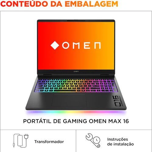 Computador Portátil Gaming OMEN MAX by HP 16-ah0004np | OLED 16'' | GeForce RTX™ 5090 | Intel® Core™ Ultra 9 275HX | 64GB | 2TB SSD - Image 15