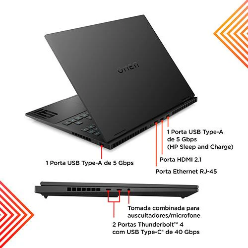 Computador Portátil Gaming Omen Transcend 16-u0000np | 16.00 " | GeForce RTX 4070 | i7-13700H | 32GB | 1TB SSD - Image 3