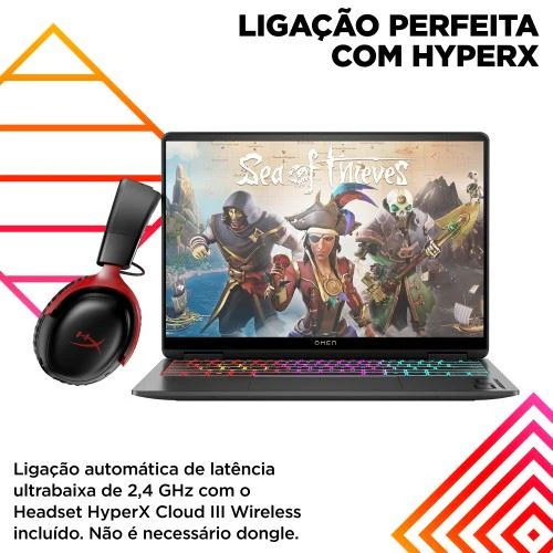 Computador Portátil Gaming OMEN Transcend by HP 14-fb0003np | OLED 14'' | GeForce RTX™ 4050 | Core™ Ultra 7 155H | 16GB | 1TB SSD - Image 5