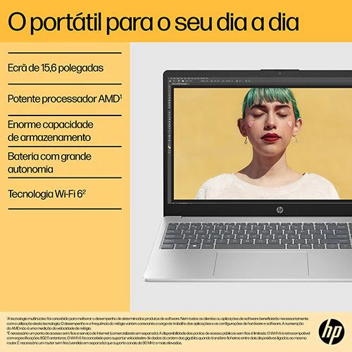 Computador Portátil HP 15-fc0094np | 15,6'' | AMD Ryzen™ 5 5625U | 16GB | 512GB SSD - Image 3