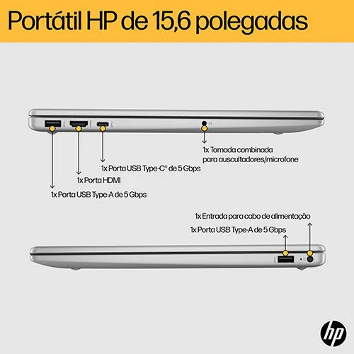 Computador Portátil HP 15-fc0094np | 15,6'' | AMD Ryzen™ 5 5625U | 16GB | 512GB SSD - Image 5