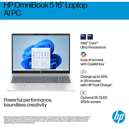 Computador Portátil HP OmniBook 5 16-ba1003np | OLED 16" | Intel® Core™ i5-1334U | 16GB | 1TB SSD - Image 12