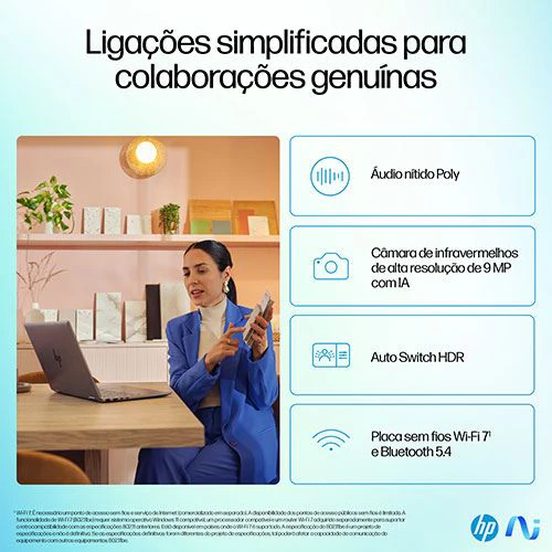 Computador Portátil HP Omnibook Ultra Flip 14-fh0000np | OLED 14" | Intel® Core™ Ultra 7 258V | 32GB | 512GB SSD - Image 14
