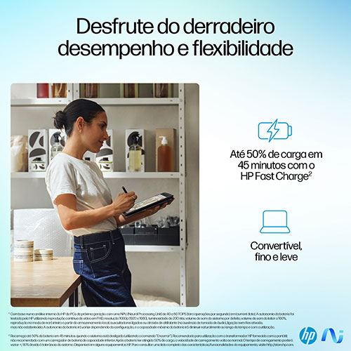 Computador Portátil HP Omnibook Ultra Flip 14-fh0000np | OLED 14" | Intel® Core™ Ultra 7 258V | 32GB | 512GB SSD - Image 4