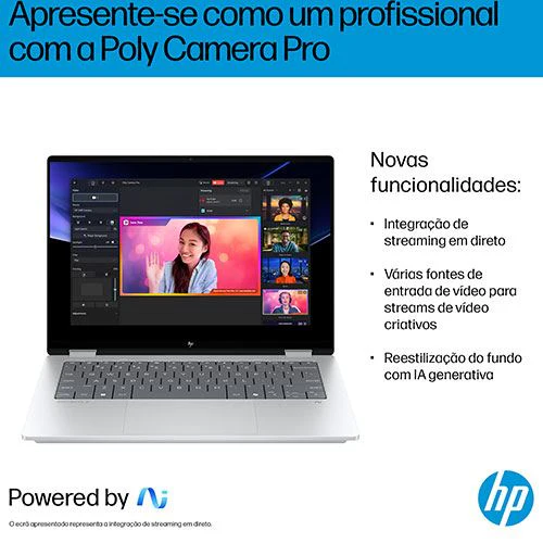 Computador Portátil HP OmniBook X Flip 2-in-1 Next Gen AI 14-fm0000np | 14" | Intel® Core™ Ultra 5 226V | 16GB | 512GB SSD - Image 13