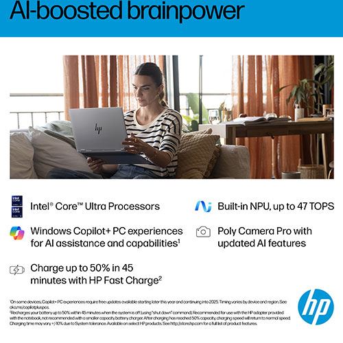 Computador Portátil HP OmniBook X Flip NGAI 16-as0000np | 16" | Intel® Arc™ de 140 V | Intel® Core™ Ultra 7 258V | 32GB | 1TB SSD - Image 5