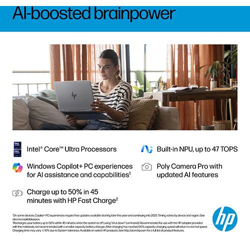 Computador Portátil HP OmniBook X Flip NGAI 16-as0026np | 16" | Intel® Arc™ de 140 V | Intel® Core™ Ultra 7 258V | 32GB | 2TB SSD - Image 5