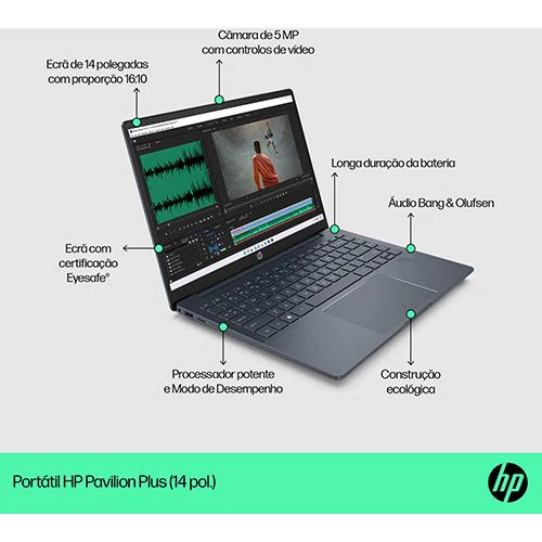 Computador Portátil HP Pavilion Plus 14-eh1002np | 14" | i7-13700H | 16 GB | 512 GB SSD - Image 8