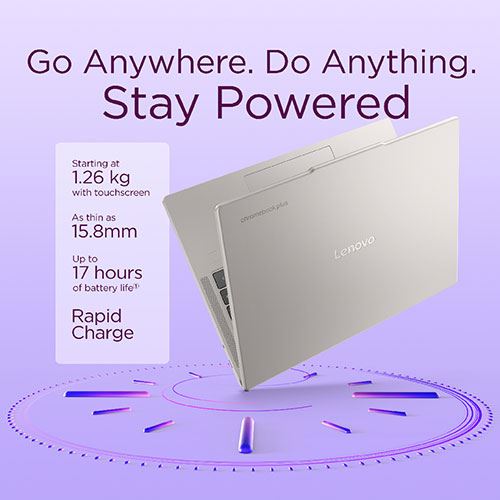 Computador Portátil Lenovo Chromebook Plus 14M9610-442 | Tátil OLED 14'' | MediaTek Kompanio Ultra 910 | 16GB | 256GB UFS - Image 11