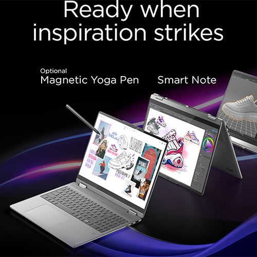 Computador Portátil Lenovo Yoga 7 2-in-1 16ILL10-917 Copilot+ PC | OLED 16'' | Ultra 7 258V | 32GB | 1TB SSD + Pen - Image 10