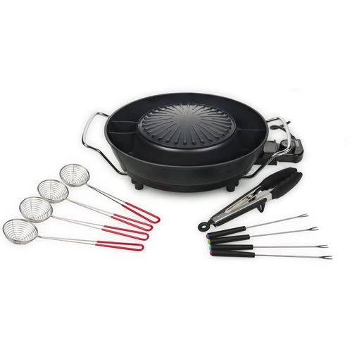 Conjunto 2 em 1 Panela e Grelhador Tristar PZ-9131 | 3L | 1800 W | Preto
