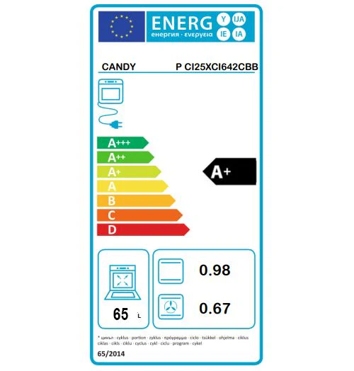 Conjunto Candy PCI25XCI642CBB - Placa Indução + Forno - Image 5
