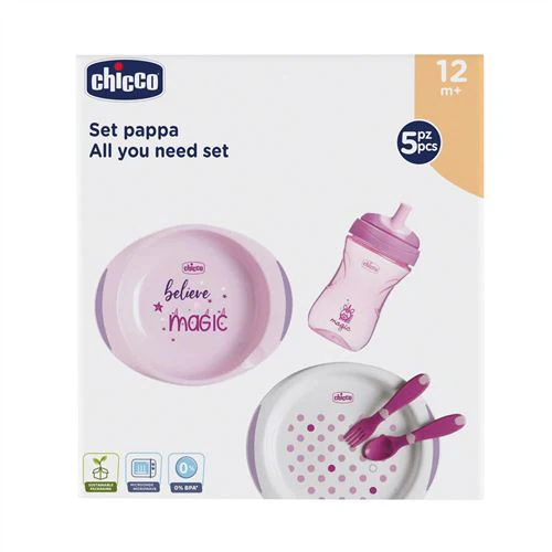 Conjunto de Papa +12 Meses - Set de 5 Peças - Rosa - Chicco - Image 5