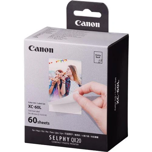 Conjunto de Tinteiro + Papel Canon XC-60L para Selphy QX20 60 Impressões - Image 2