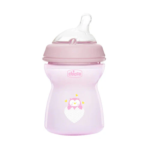Conjunto de Biberões + Chupeta Chicco NaturalFeeling Girl 0M+ - Rosa - Image 3