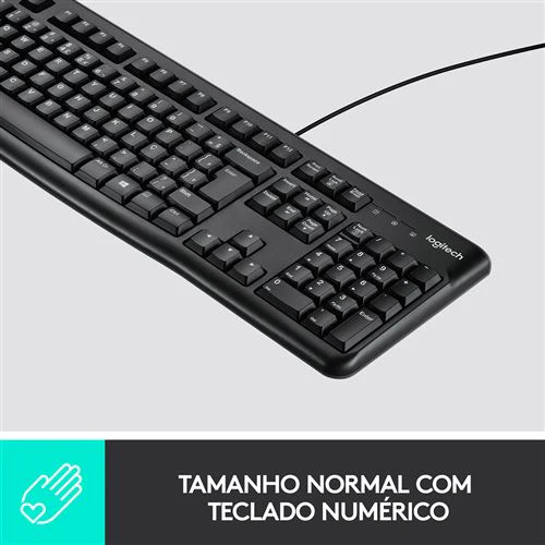 Teclado Logitech + Rato Óptico MK120 - Layout PT - Image 4