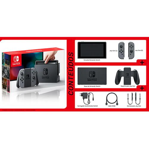 Consola Nintendo Switch 32 GB inclui Conjunto Comandos Joy-Con Cinzento (Esquerdo+Direito) - Image 4