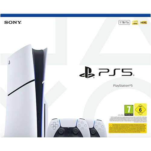 Consola PlayStation®5 Slim Standard - 1TB - 2025 - 2 Comandos DualSense® - Image 2