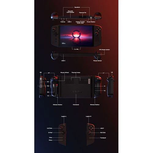 Consola Lenovo Legion Go | 8'' | Radeon Navi3 | Ryzen Z1 Extreme | 16GB | 512GB SSD | Legion Go Case - Image 12