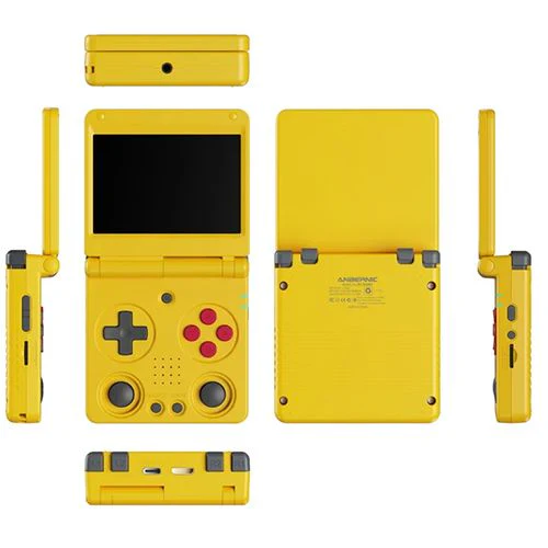 Consola Retro Anbernic RG 34XXSP - Amarelo - Image 2